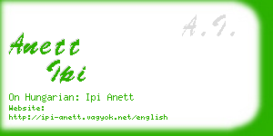 anett ipi business card